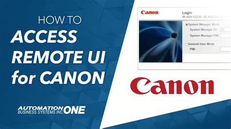 canon remote user interface|cannot access remote ui canon printer.